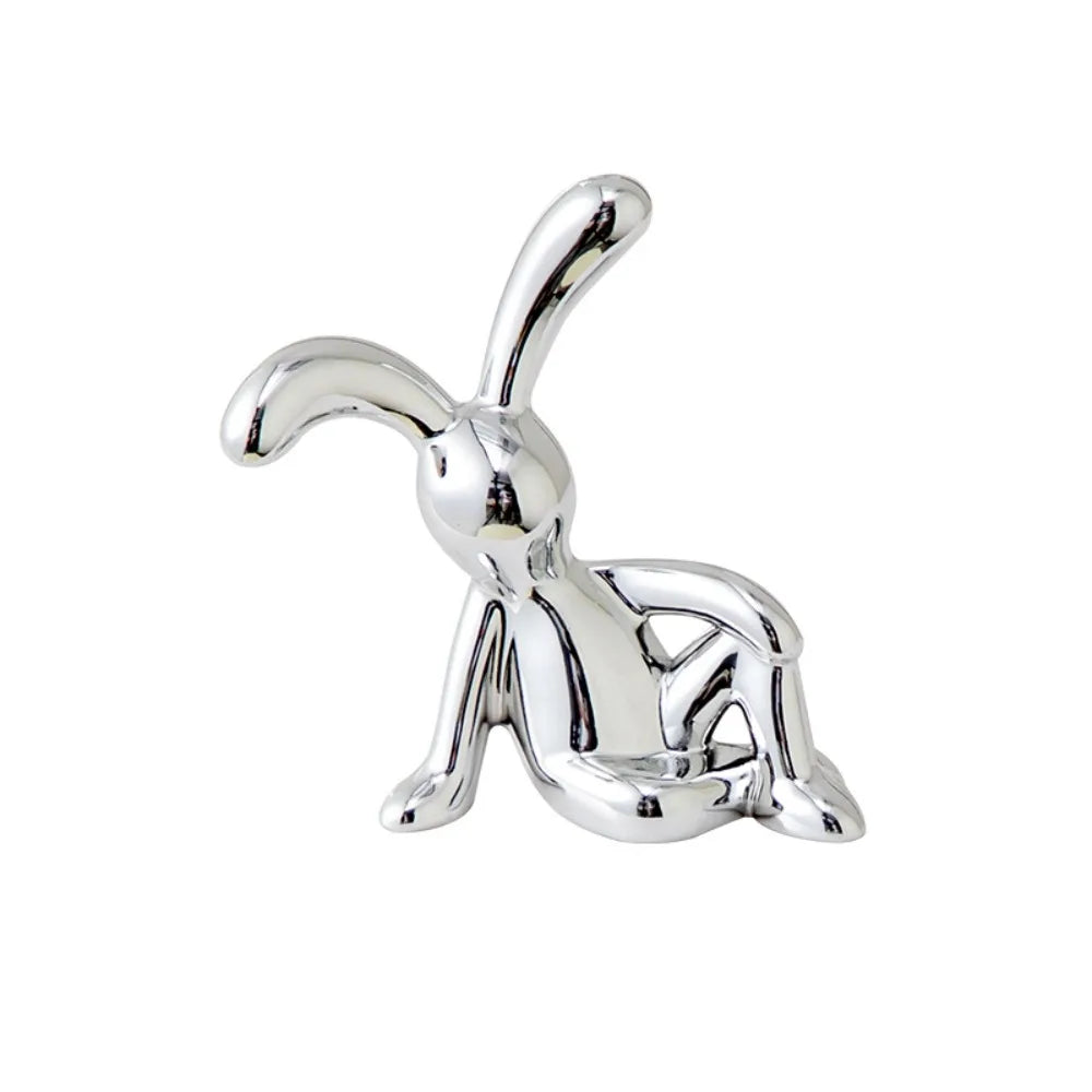 Long Eared Rabbit Console Decor