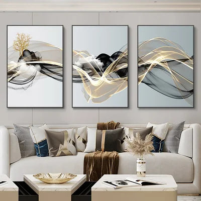 3 Pieces Nordic Luxury Wall Art