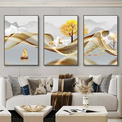 3 Pieces Nordic Luxury Wall Art