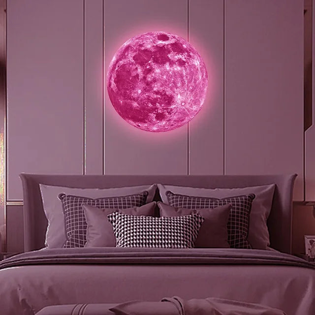Aesthetic 3D Moon Wall Sticker
