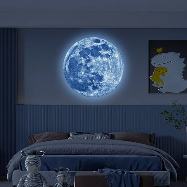 Aesthetic 3D Moon Wall Sticker