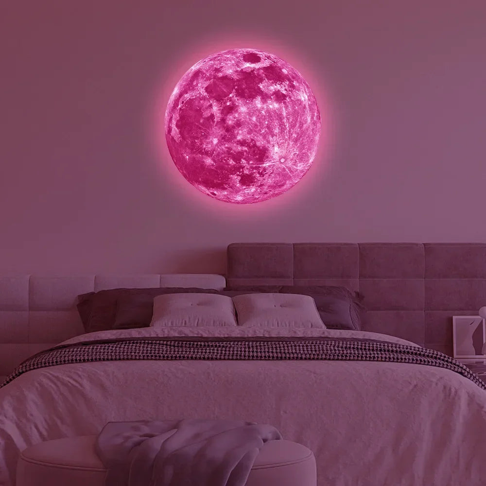 Aesthetic 3D Moon Wall Sticker