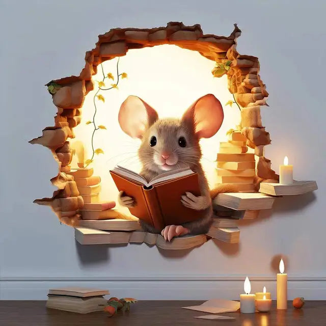 Cute Mouse Wall Sticker