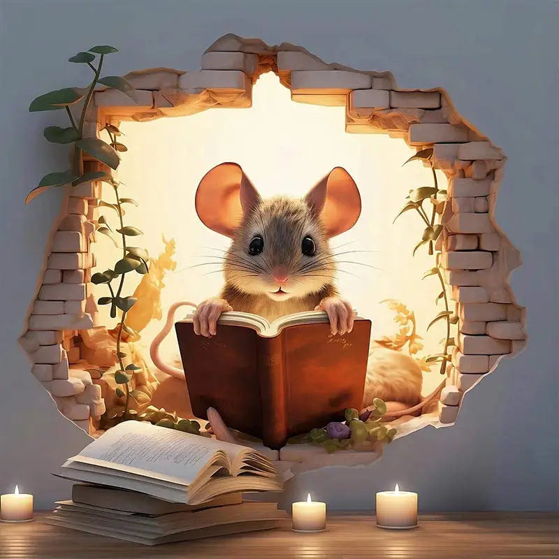 Cute Mouse Wall Sticker