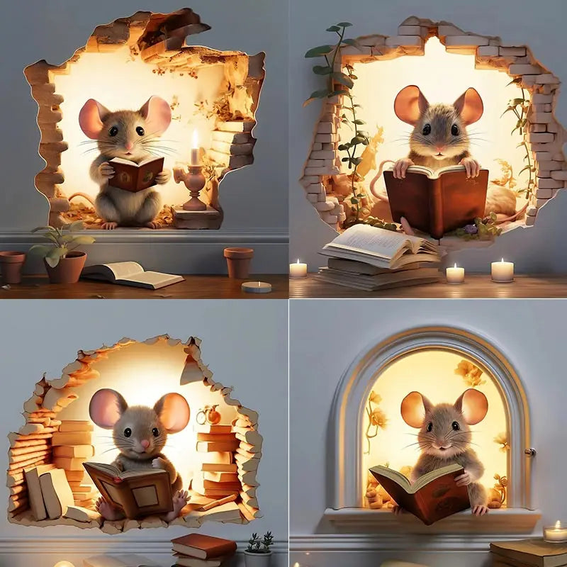 Cute Mouse Wall Sticker