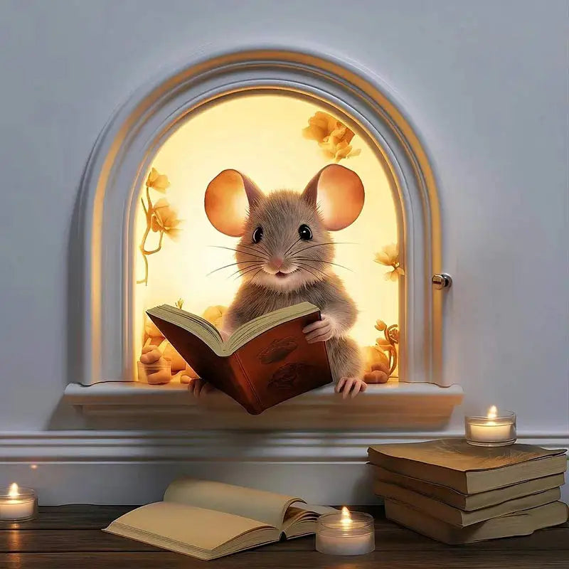 Cute Mouse Wall Sticker