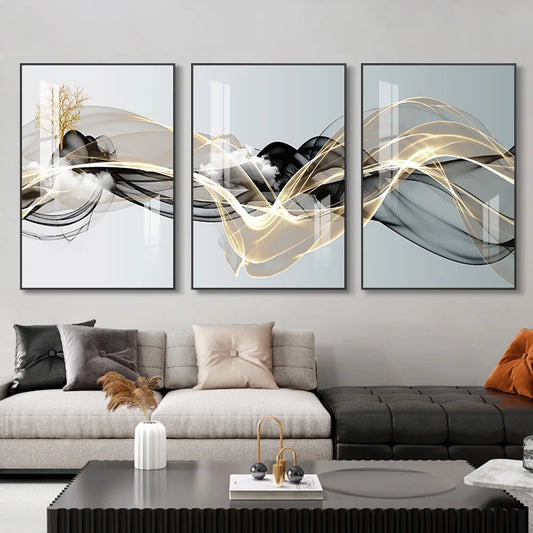 3 Pieces Nordic Luxury Wall Art
