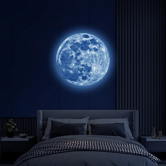 Aesthetic 3D Moon Wall Sticker