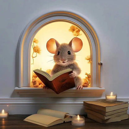 Cute Mouse Wall Sticker