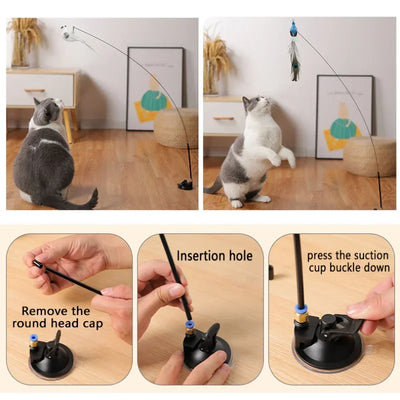 Simulation Bird Funny Cat Stick