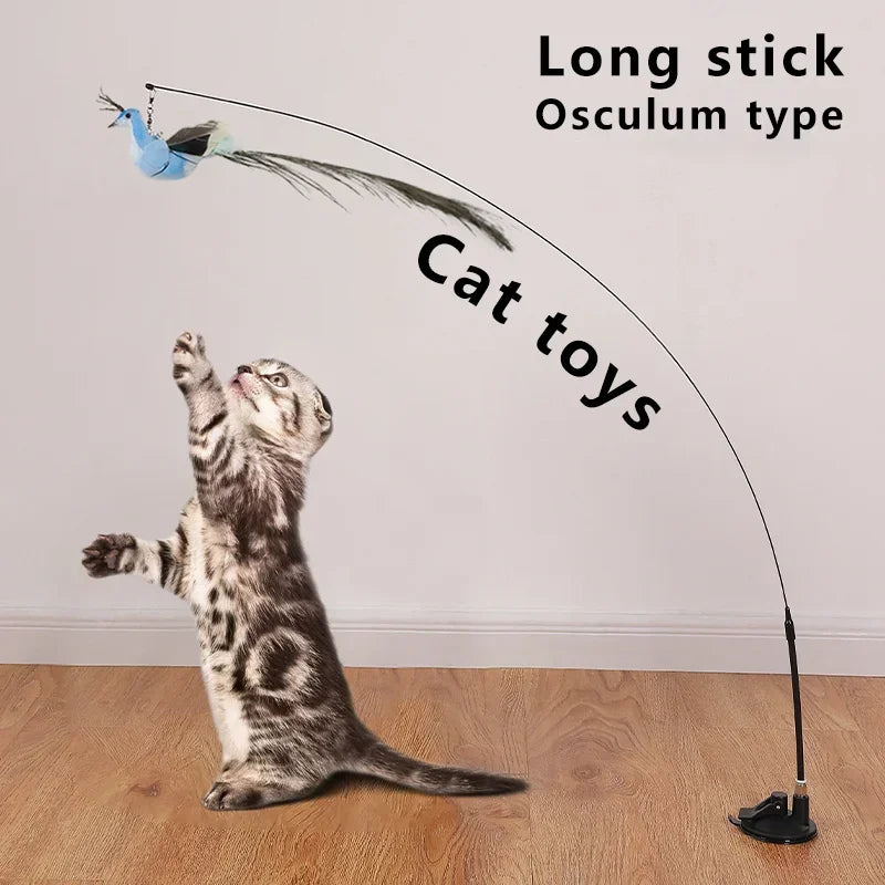 Simulation Bird Funny Cat Stick