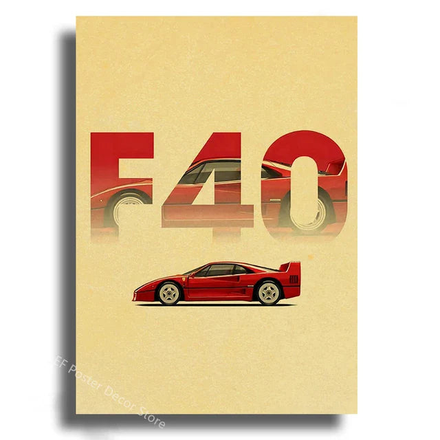 Japanese Cars Samurai Painting