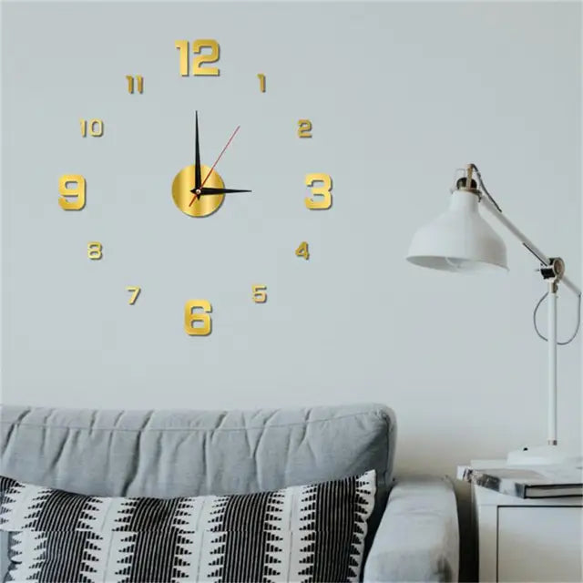 Large 3D Wall Clock