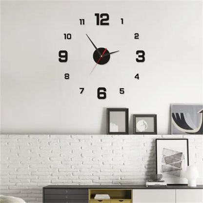 Large 3D Wall Clock