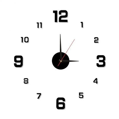 Large 3D Wall Clock